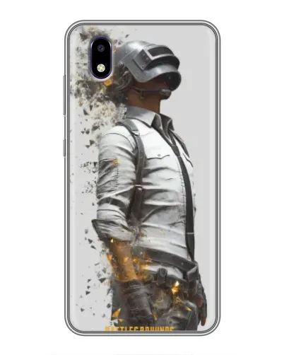 Чехол для ZTE Blade A3 (2020) с картинкой «PUBG — боец в пыли»