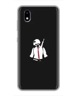 Чехол для ZTE Blade A3 (2020) с картинкой «PUBG — силуэт воина»