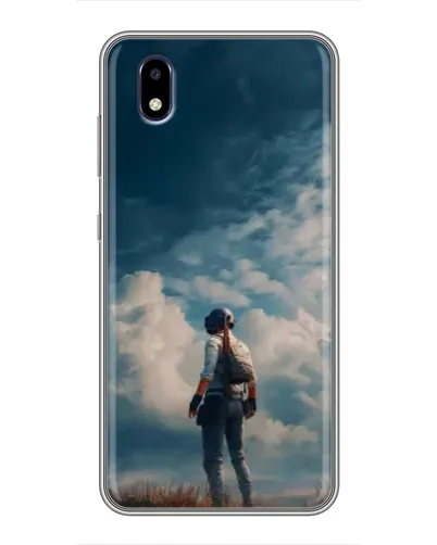 Чехол для ZTE Blade A3 (2020) с картинкой «Герой PUBG на скале»