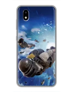 Чехол для ZTE Blade A3 (2020) с картинкой «Десант PUBG — прыжок»
