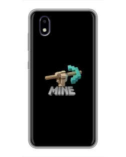Чехол для ZTE Blade A3 (2020) с картинкой «Алмазная кирка»