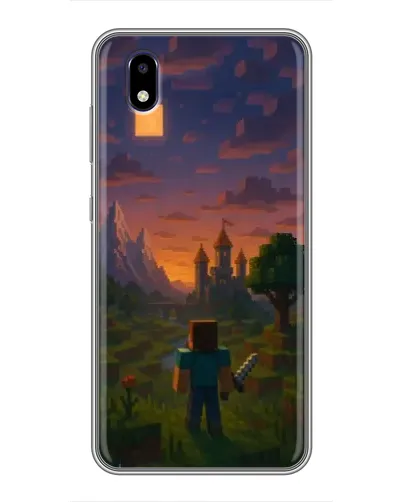 Чехол для ZTE Blade A3 (2020) с картинкой «Стив у башни» Чехол для ZTE Blade A3 (2020) с картинкой «Стив у башни»