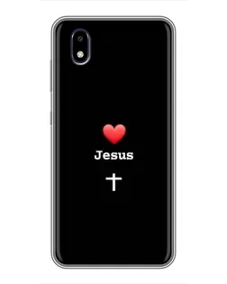 Чехол для ZTE Blade A3 (2020) с картинкой «Сердце - Jesus» Чехол для ZTE Blade A3 (2020) с картинкой «Сердце - Jesus»