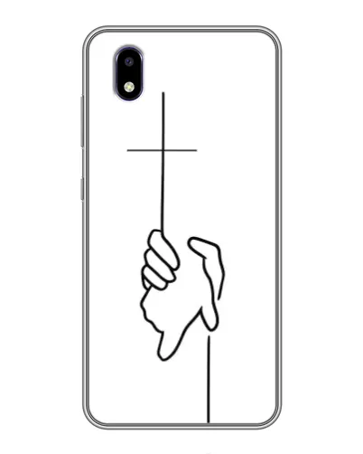 Чехол для ZTE Blade A3 (2020) с картинкой «Рука держит»