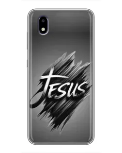 Чехол для ZTE Blade A3 (2020) с картинкой «Надпись Jesus Graffiti»