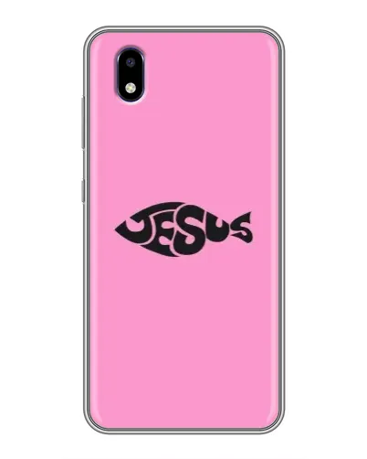 Чехол для ZTE Blade A3 (2020) с картинкой «Розовый символ  Jesus»