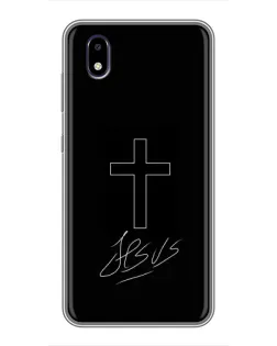 Чехол для ZTE Blade A3 (2020) с картинкой «Графический крест Jesus»