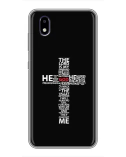 Чехол для ZTE Blade A3 (2020) с картинкой «Текстовый крест»
