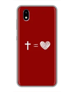Чехол для ZTE Blade A3 (2020) с картинкой «Уравнение любви»