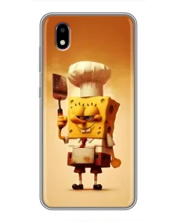 Чехол для ZTE Blade A3 (2020) с картинкой «Губка Боб повар»