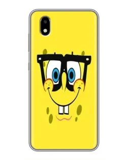 Чехол для ZTE Blade A3 (2020) с картинкой «Минималистичный Спанч Боб»