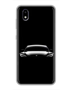 Чехол для ZTE Blade A3 (2020) с картинкой «Фары Tesla Night»