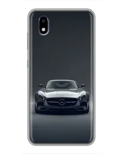 Чехол для ZTE Blade A3 (2020) с картинкой «Mercedes на черном»