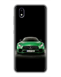 Чехол для ZTE Blade A3 (2020) с картинкой «Mercedes — неоновый лого»
