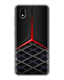 Чехол для ZTE Blade A3 (2020) с картинкой «Mercedes Carbon Grid»