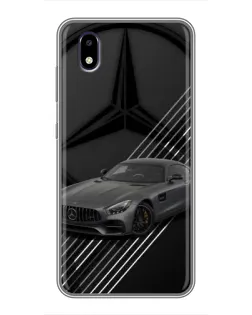 Чехол для ZTE Blade A3 (2020) с картинкой «Mercedes AMG — графика»