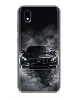 Чехол для ZTE Blade A3 (2020) с картинкой «Mercedes в дыму»