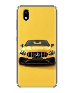 Чехол для ZTE Blade A3 (2020) с картинкой «Желтый Mercedes GT»