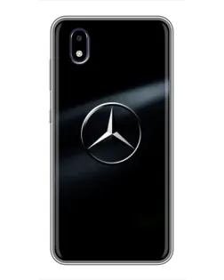 Чехол для ZTE Blade A3 (2020) с картинкой «Mercedes на металле»