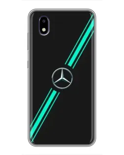 Чехол для ZTE Blade A3 (2020) с картинкой «Спортивные линии Mercedes»