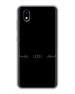 Чехол для ZTE Blade A3 (2020) с картинкой «Audi — световой подпись»