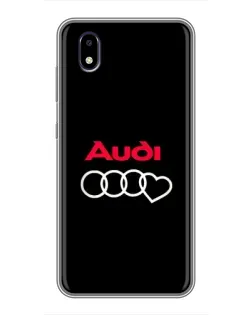 Чехол для ZTE Blade A3 (2020) с картинкой «Логотип Audi Heart»
