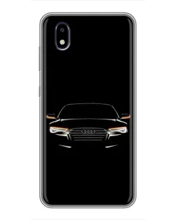 Чехол для ZTE Blade A3 (2020) с картинкой «Audi — ночной контур»