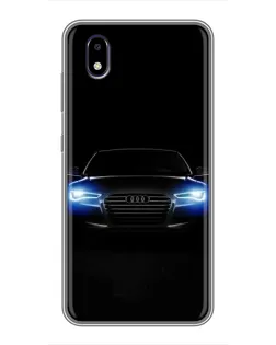 Чехол для ZTE Blade A3 (2020) с картинкой «Audi в неоне»