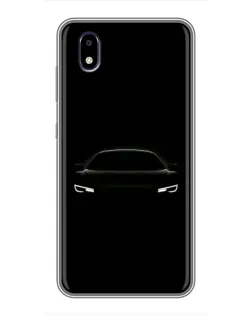 Чехол для ZTE Blade A3 (2020) с картинкой «Взгляд Audi в темноте»