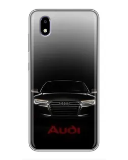 Чехол для ZTE Blade A3 (2020) с картинкой «Audi — градиентный контур»