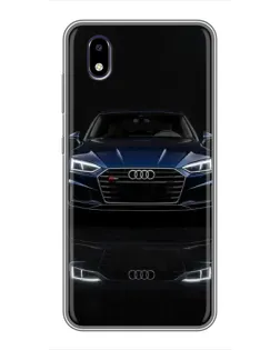 Чехол для ZTE Blade A3 (2020) с картинкой «Audi — ночное отражение»