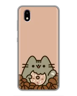 Чехол для ZTE Blade A3 (2020) с картинкой «Кофейный Пушин»
