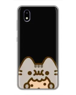 Чехол для ZTE Blade A3 (2020) с картинкой «Пушин на черном»