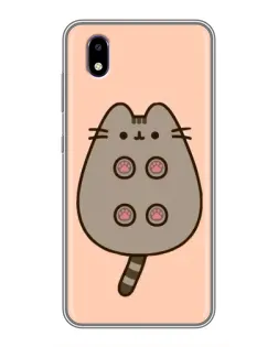 Чехол для ZTE Blade A3 (2020) с картинкой «Пушин пузиком кверху»