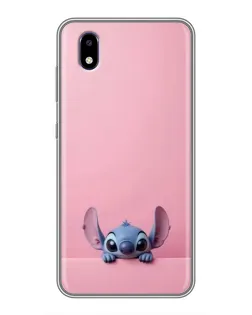 Чехол для ZTE Blade A3 (2020) с картинкой «Stitch выглядывает»