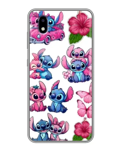 Чехол для ZTE Blade A3 (2020) с картинкой «Стикеры Stitch и Angel»