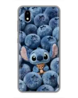 Чехол для ZTE Blade A3 (2020) с картинкой «Стич и голубика»