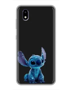 Чехол для ZTE Blade A3 (2020) с картинкой «Стич на черном»