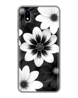 Чехол для ZTE Blade A3 (2020) с картинкой «Монохромные астры» Чехол для ZTE Blade A3 (2020) с картинкой «Монохромные астры»