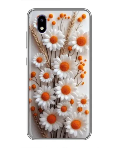 Чехол для ZTE Blade A3 (2020) с картинкой «Белые сухоцветы»