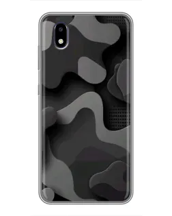 Чехол для ZTE Blade A3 (2020) с картинкой «Темный абстрактный камуфляж» Чехол для ZTE Blade A3 (2020) с картинкой «Темный абстрактный камуфляж»