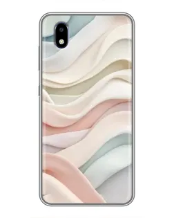 Чехол для ZTE Blade A3 (2020) с картинкой «Пастельные нежные волны»