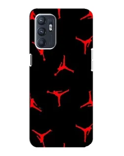 Чохол для ZTE Blade A31 Plus з картинкою «Jordan Red Pattern»