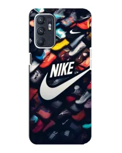 Чохол для ZTE Blade A31 Plus з картинкою «Колекція кросівок Nike»