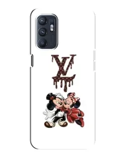 Чохол для ZTE Blade A31 Plus з картинкою «LV та Міккі Маус»