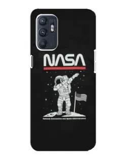 Чехол для ZTE Blade A31 Plus с картинкой «NASA — шагаем по Луне»