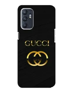 Чохол для ZTE Blade A31 Plus з картинкою «Золотий логотип Gucci»