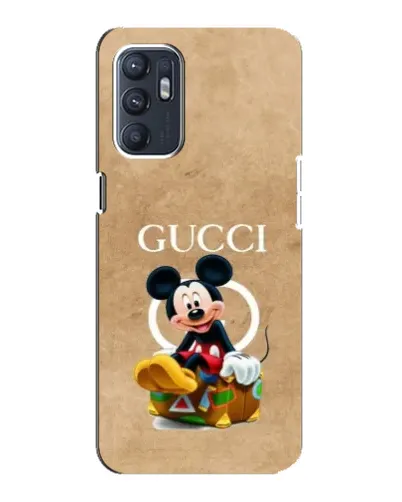 Чохол для ZTE Blade A31 Plus з картинкою «Міккі Маус Gucci — крафт»