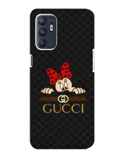 Чохол для ZTE Blade A31 Plus з картинкою «Мінні Маус Gucci — чорний»