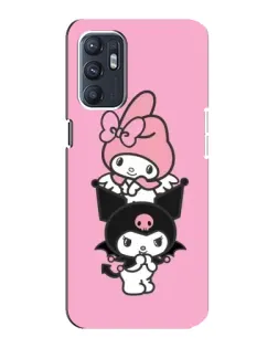 Чехол для ZTE Blade A31 Plus с картинкой «My Melody и Kuromi»